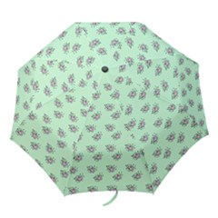 Zodiac Bat Pink Mint Folding Umbrellas by snowwhitegirl