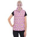 Girl With Hood Cape Heart Lemon Pattern Lilac Women s Button Up Vest View1