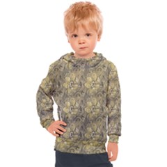 Retro Stlye Floral Decorative Print Pattern Kids  Hooded Pullover