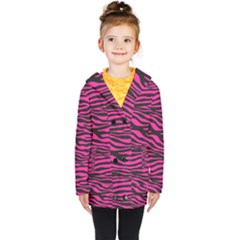 Pink Zebra Kids  Double Breasted Button Coat by Angelandspot