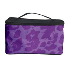 Purple Big Cat Pattern Cosmetic Storage by Angelandspot