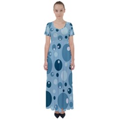 Agatonia Pattern High Waist Short Sleeve Maxi Dress by MooMoosMumma