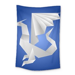 Origami Dragon Small Tapestry by HermanTelo