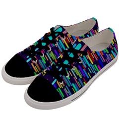 Abstract Line Men s Low Top Canvas Sneakers