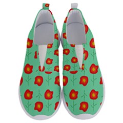 Flower Pattern Ornament No Lace Lightweight Shoes