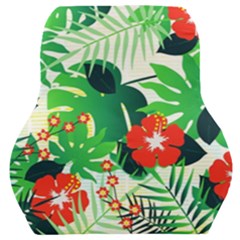 Tropical Leaf Flower Digital Car Seat Back Cushion  by Mariart