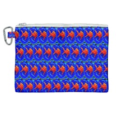 Redfishes Canvas Cosmetic Bag (xl) by Sparkle