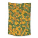 Green and Orange Camouflage Pattern Small Tapestry View1