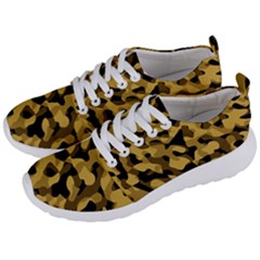Black Yellow Brown Camouflage Pattern Men s Lightweight Sports Shoes by SpinnyChairDesigns