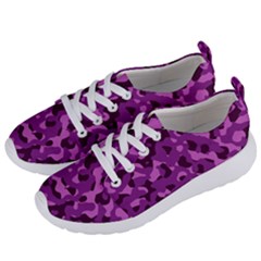 Dark Purple Camouflage Pattern Women s Lightweight Sports Shoes by SpinnyChairDesigns