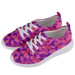Pink And Purple Camouflage Women s Lightweight Sports Shoes by SpinnyChairDesigns