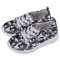 Grey and White Camouflage Pattern Kids  Lightweight Sports Shoes View2