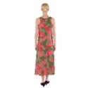 Pink and Green Camouflage Pattern Sleeveless Maxi Dress View2