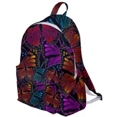 Colorful Monarch Butterfly Pattern The Plain Backpack by SpinnyChairDesigns