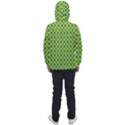 Green Polka Dots Spots Pattern Men s Front Pocket Pullover Windbreaker View2