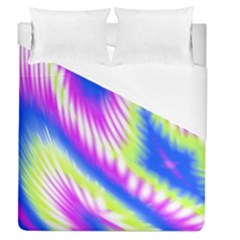Colorful Blue Purple Pastel Tie Dye Pattern Duvet Cover (queen Size) by SpinnyChairDesigns