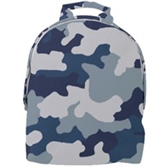 Camo Blue Mini Full Print Backpack by MooMoosMumma