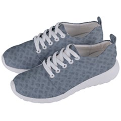 Grey Diamond Plate Metal Texture Men s Lightweight Sports Shoes by SpinnyChairDesigns