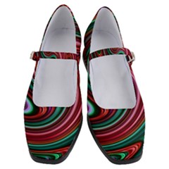 Red Green Swirls Women s Mary Jane Shoes by SpinnyChairDesigns