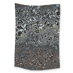 Urban Camouflage Black Grey Brown Large Tapestry by SpinnyChairDesigns