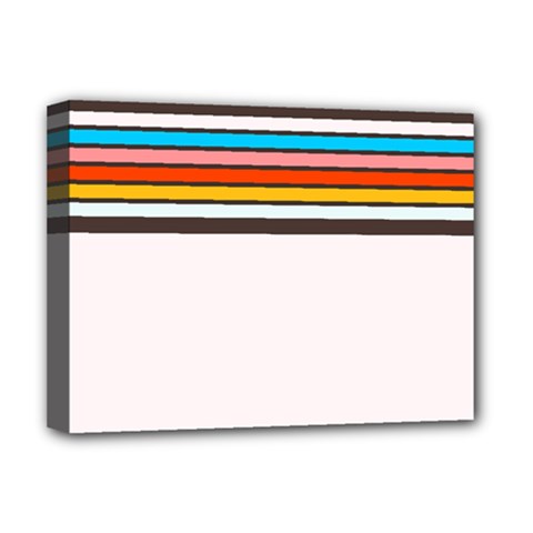 Vintage Stripes Deluxe Canvas 16  X 12  (stretched)  by tmsartbazaar