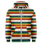 Rainbow Stripes Men s Zipper Hoodie