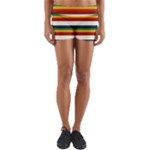 Rainbow Stripes Yoga Shorts