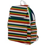 Rainbow Stripes Top Flap Backpack