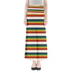 Rainbow Stripes Full Length Maxi Skirt