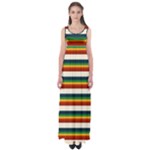 Rainbow Stripes Empire Waist Maxi Dress