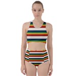 Rainbow Stripes Racer Back Bikini Set