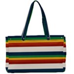 Rainbow Stripes Canvas Work Bag