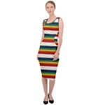 Rainbow Stripes Sleeveless Pencil Dress