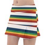 Rainbow Stripes Tennis Skorts