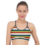 Rainbow Stripes Basic Training Sports Bra
