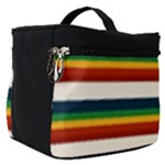 Rainbow Stripes Make Up Travel Bag (Small)