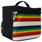 Rainbow Stripes Make Up Travel Bag (Big)