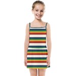 Rainbow Stripes Kids  Summer Sun Dress