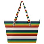 Rainbow Stripes Full Print Shoulder Bag
