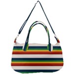 Rainbow Stripes Removal Strap Handbag