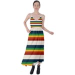 Rainbow Stripes Tie Back Maxi Dress