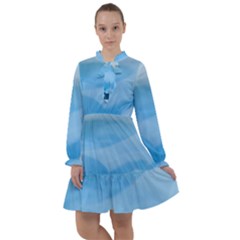 Aquamarine All Frills Chiffon Dress by Janetaudreywilson