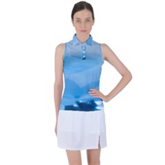 Aquamarine Women s Sleeveless Polo Tee by Janetaudreywilson