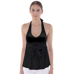 Rich Ebony Babydoll Tankini Top by Janetaudreywilson