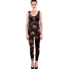 Zombie Eyes Pattern One Piece Catsuit by SpinnyChairDesigns