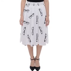 Geek Glasses With Eyes Classic Midi Skirt by SpinnyChairDesigns