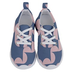 Pink And Blue Shapes Running Shoes by MooMoosMumma