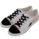 Pink and Blue Marble Men s Low Top Canvas Sneakers View2