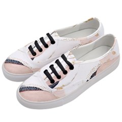 Pink And Blue Marble Women s Classic Low Top Sneakers by kiroiharu