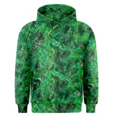 Jungle Green Abstract Art Men s Core Hoodie by SpinnyChairDesigns
